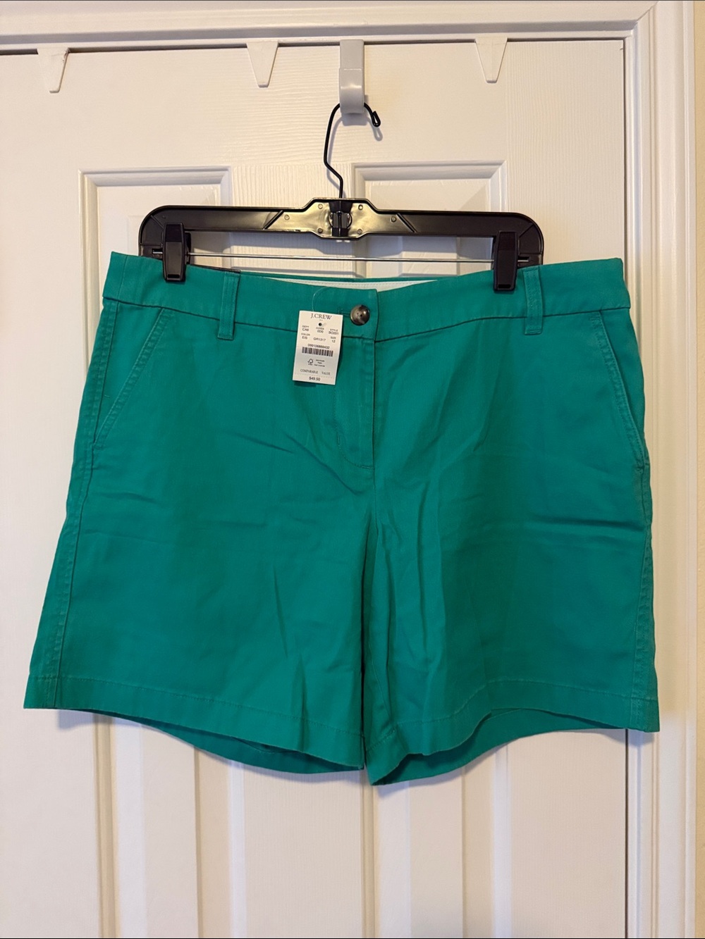 J. Crew Teal Chino Bermuda Shorts